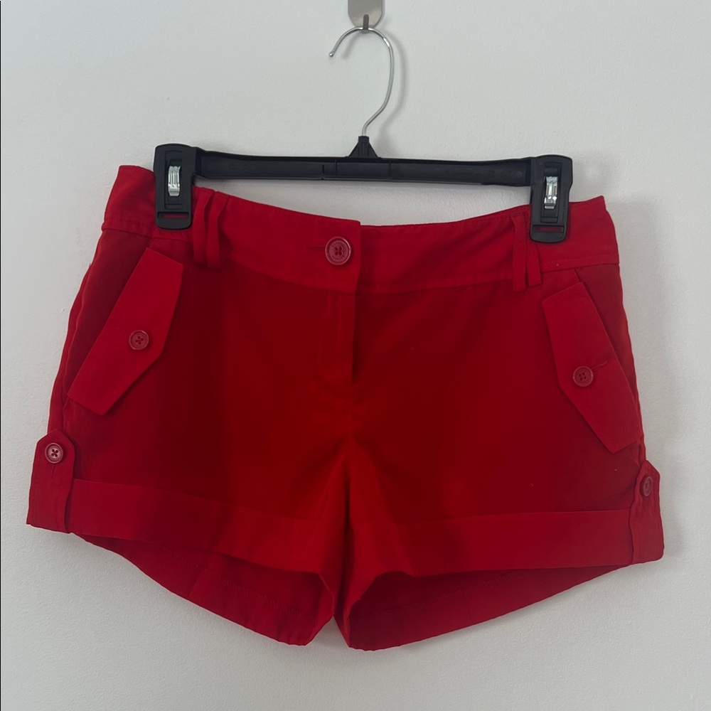 Express Vibrant Red Women's Cargo Shorts
